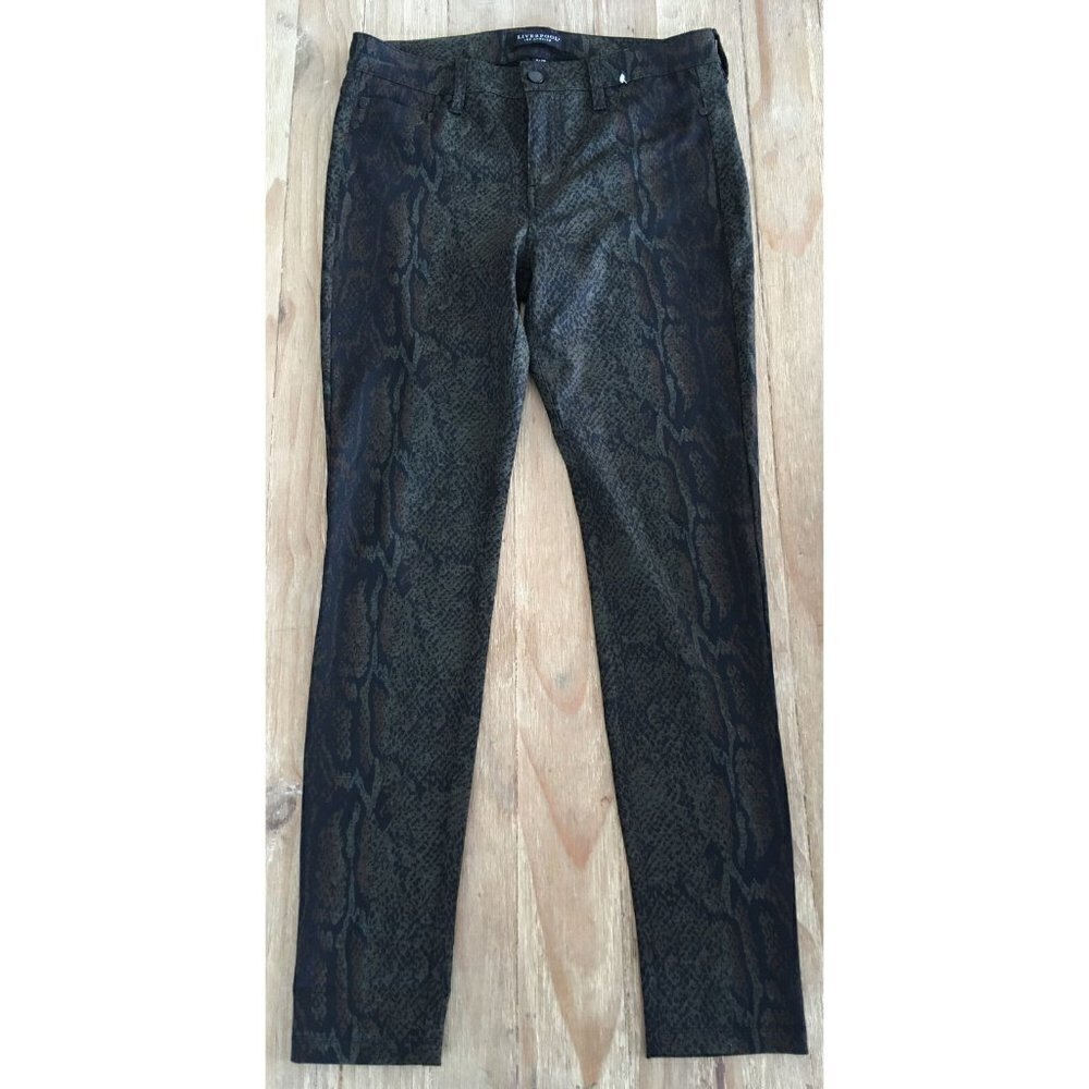 Liverpool Copper Black Python Mid Rise Ponte Ankle Jegging 6/28 (31x29)